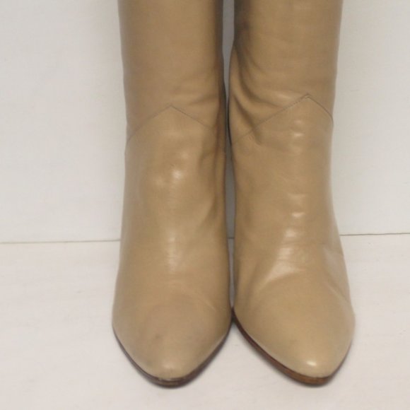 Vintage 80's Giorgio Beverly Hills Gloss Leather Knee High Boots - Picture 8 of 16